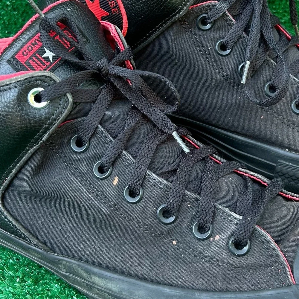 Converse Chuck Taylor All Star High Street Black Red Mens 13 14883C Mid‎ Top - Picture 8 of 8